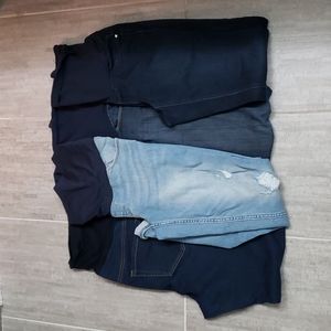 Maternity Jeans Pants lot of 4 items! Fit sizes 6 or 8